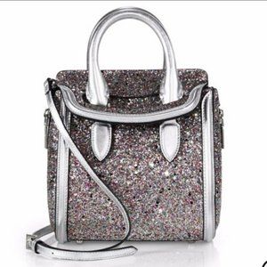 Alexander McQueen Glitter Heroine Shoulder Bag